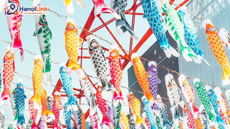 Koinobori - trò chơi truyền thống Nhật Bản