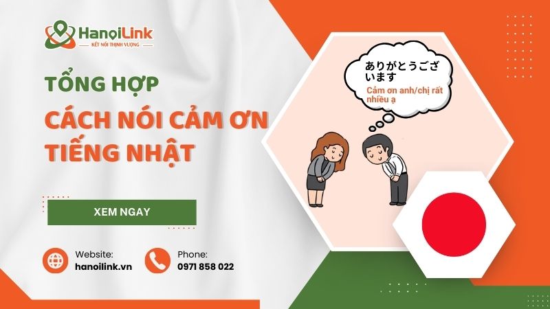 10 cách nói cảm ơn trong tiếng Nhật