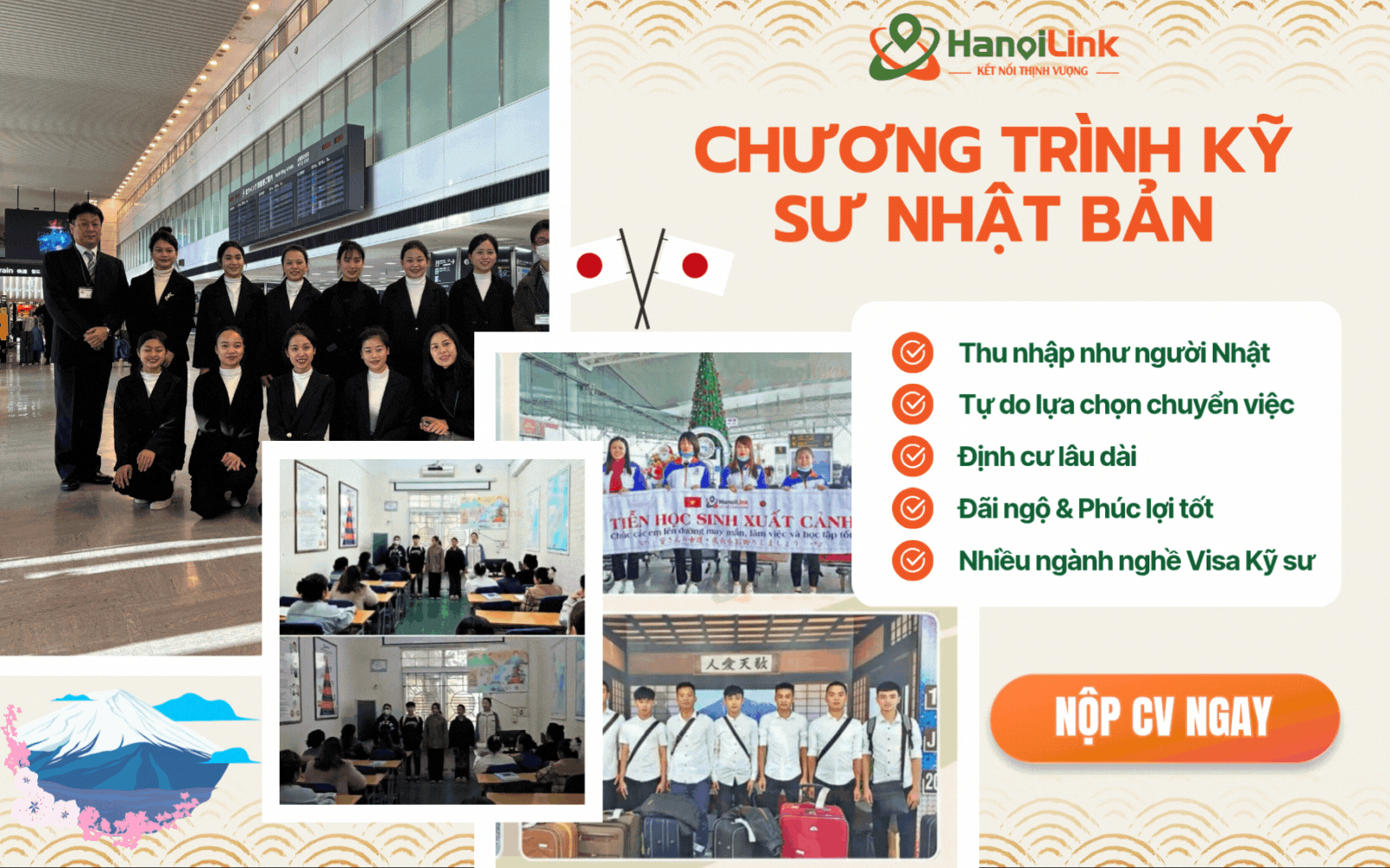 Đăng ký Chương trình kỹ sư Nhật Bản HanoiLink