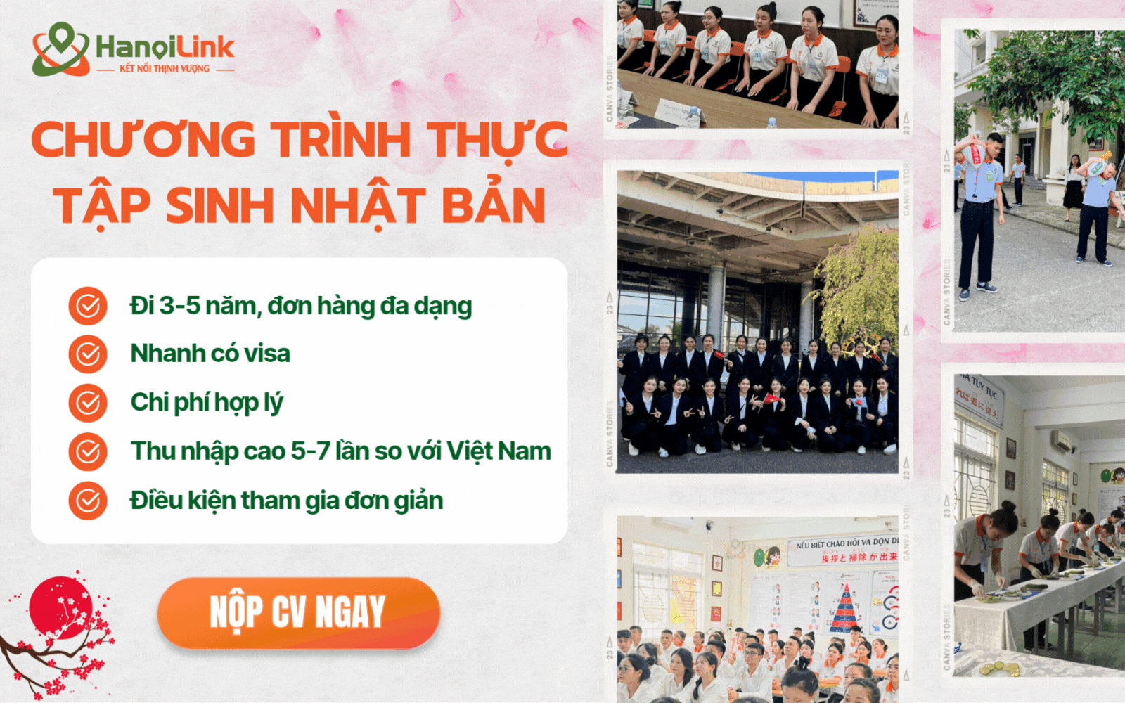 Đăng ký chương trình thực tập sinh Nhật Bản tại HanoiLink ngay