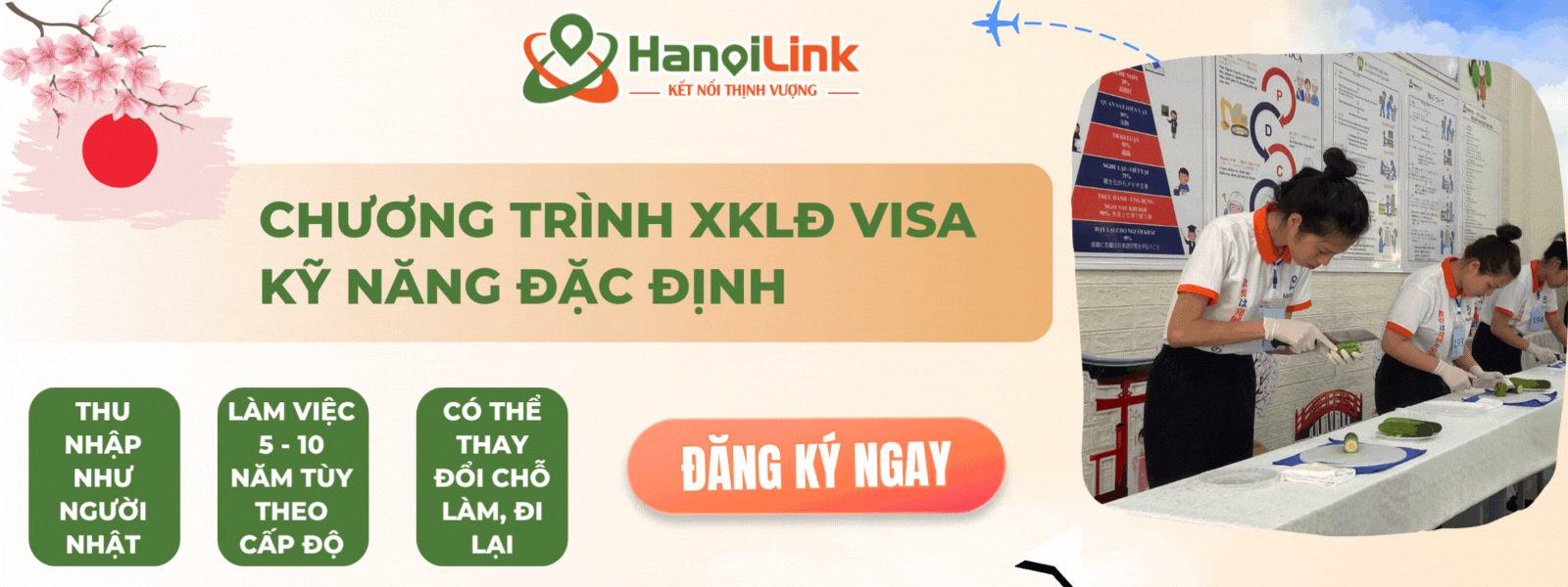 Đăng ký tư vấn chương trình XKLĐ visa đặc định tại HanoiLink
