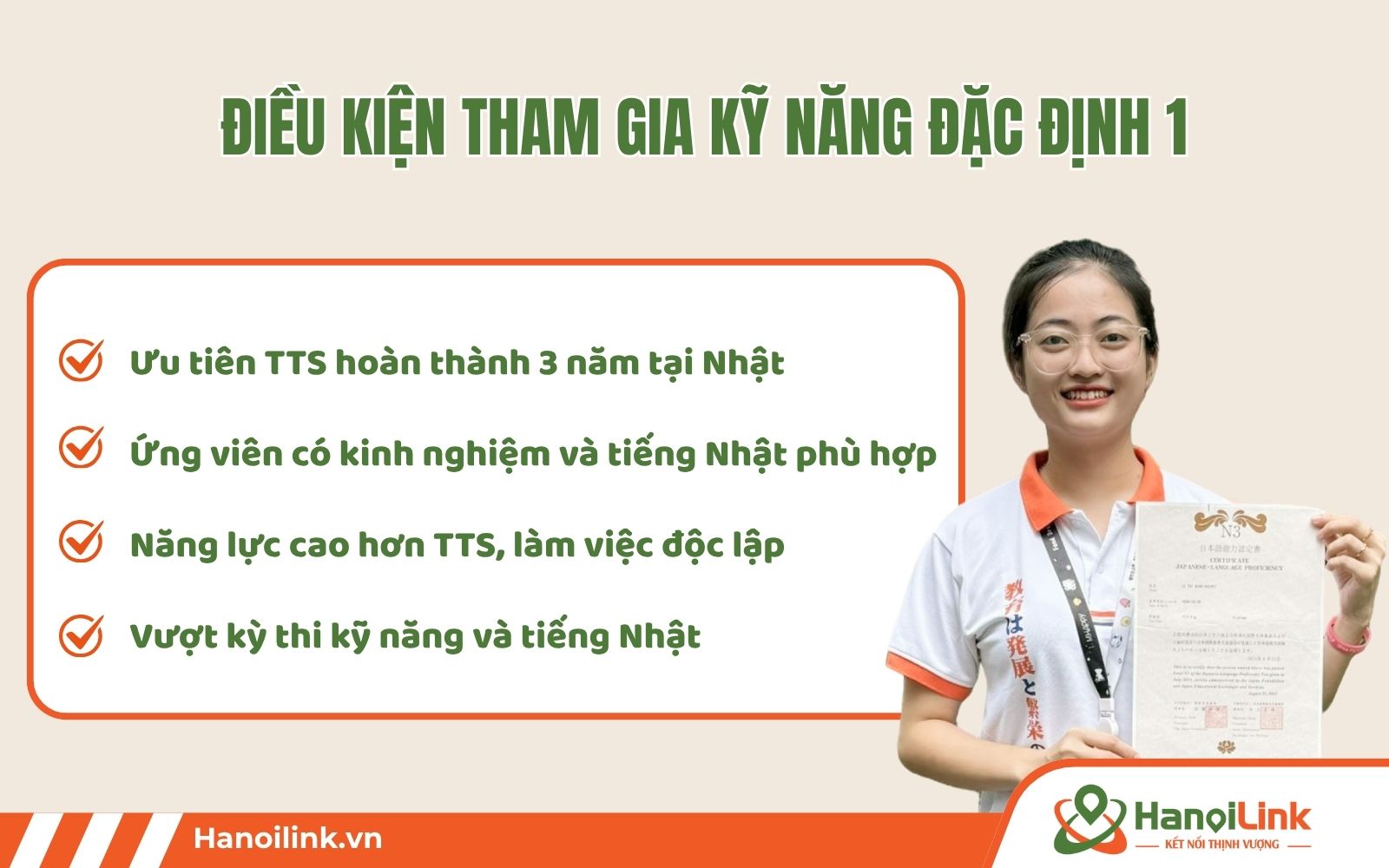 Điều kiện để được Xuất khẩu lao động Visa đặc định loại 1