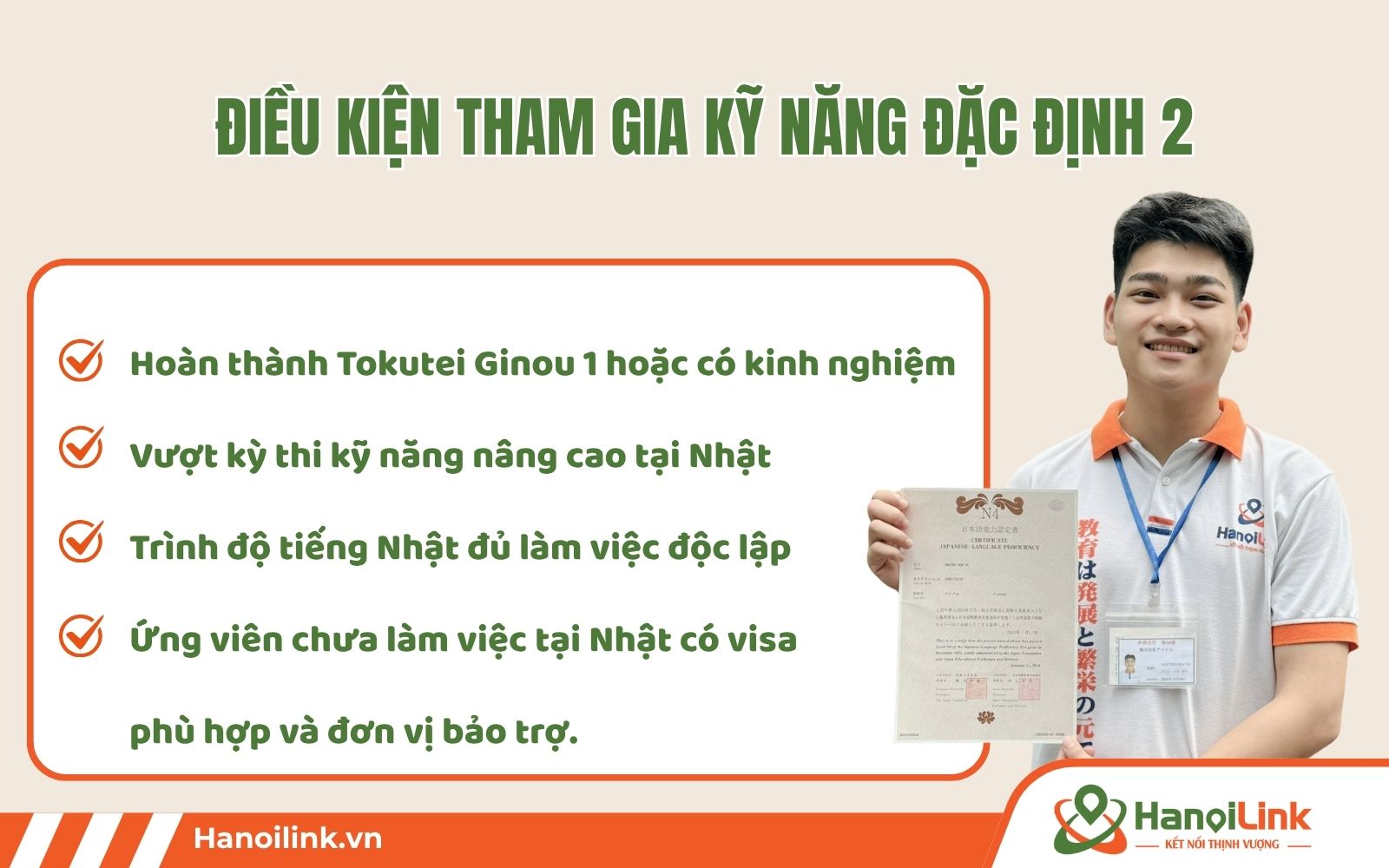 Điều kiện tham gia XKLĐ visa đặc định 2