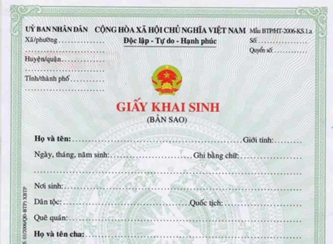 Giấy khai sinh