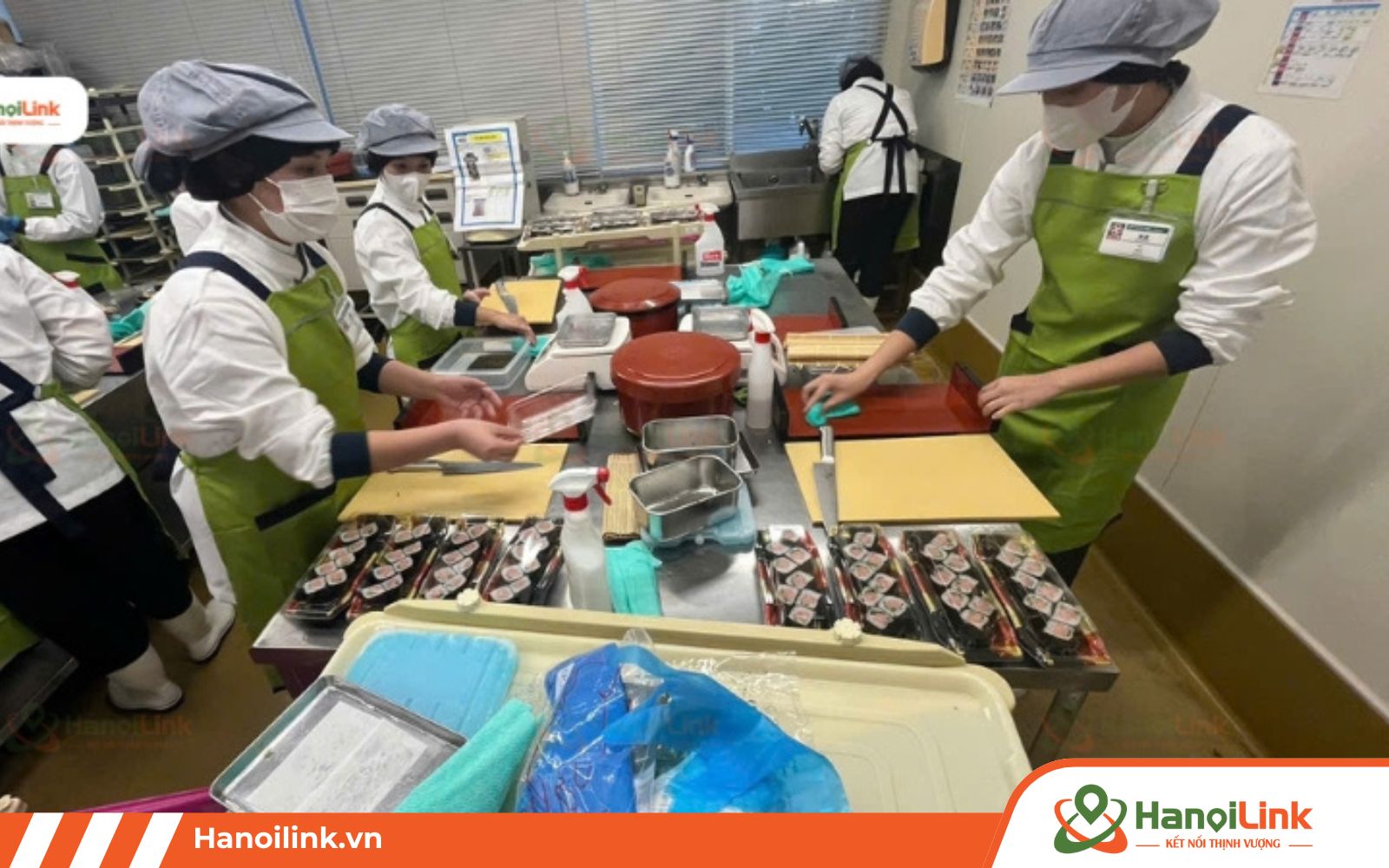 Tổng quan về đơn hàng thực tập sinh chế biến thực phẩm cơm cuộn