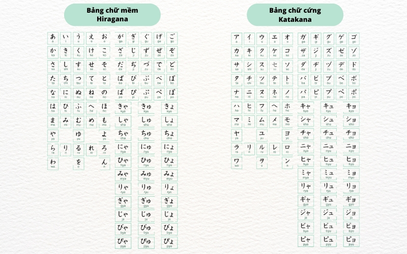 Người học N5 nắm vững bảng chữ cái Hiragana và Katakana