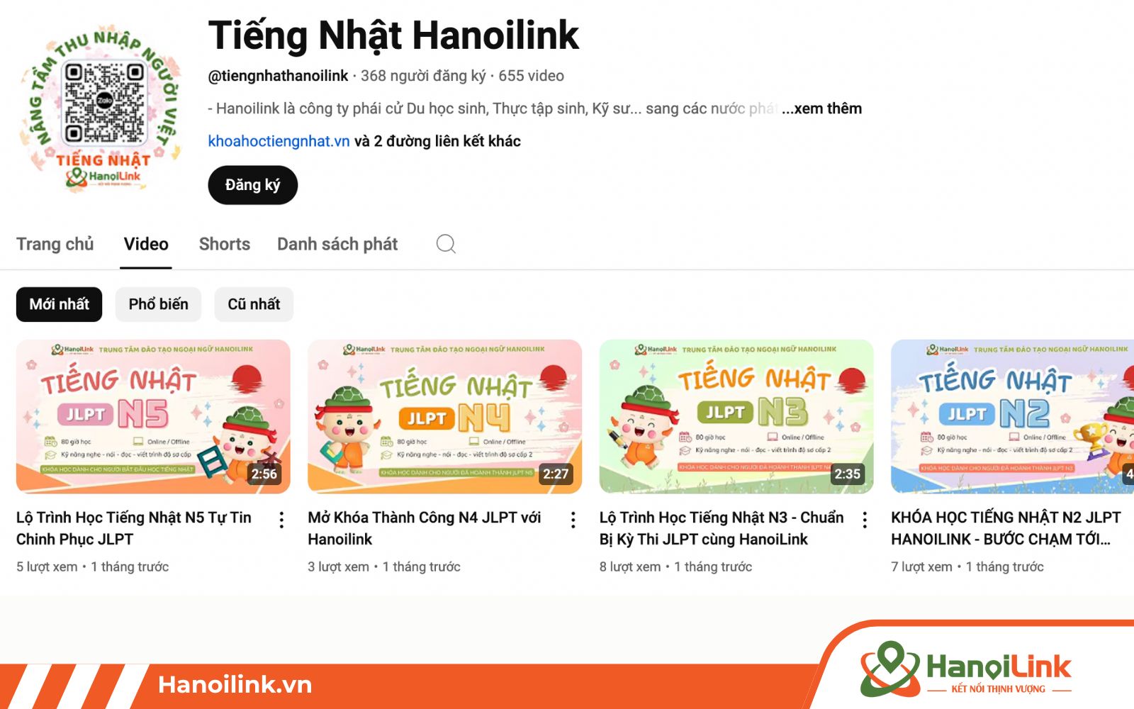 Xem tài liệu học tiếng Nhật cho người mới trên các kênh youtube
