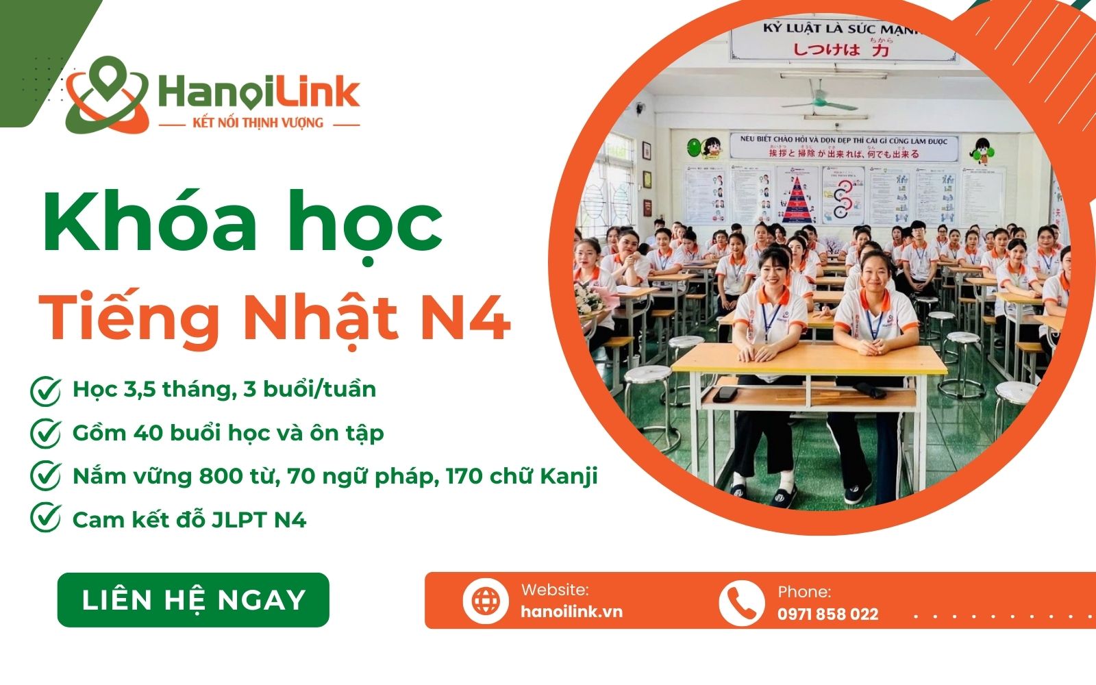 Chinh phục từ vựng N4 với khóa học tiếng Nhật HanoiLink