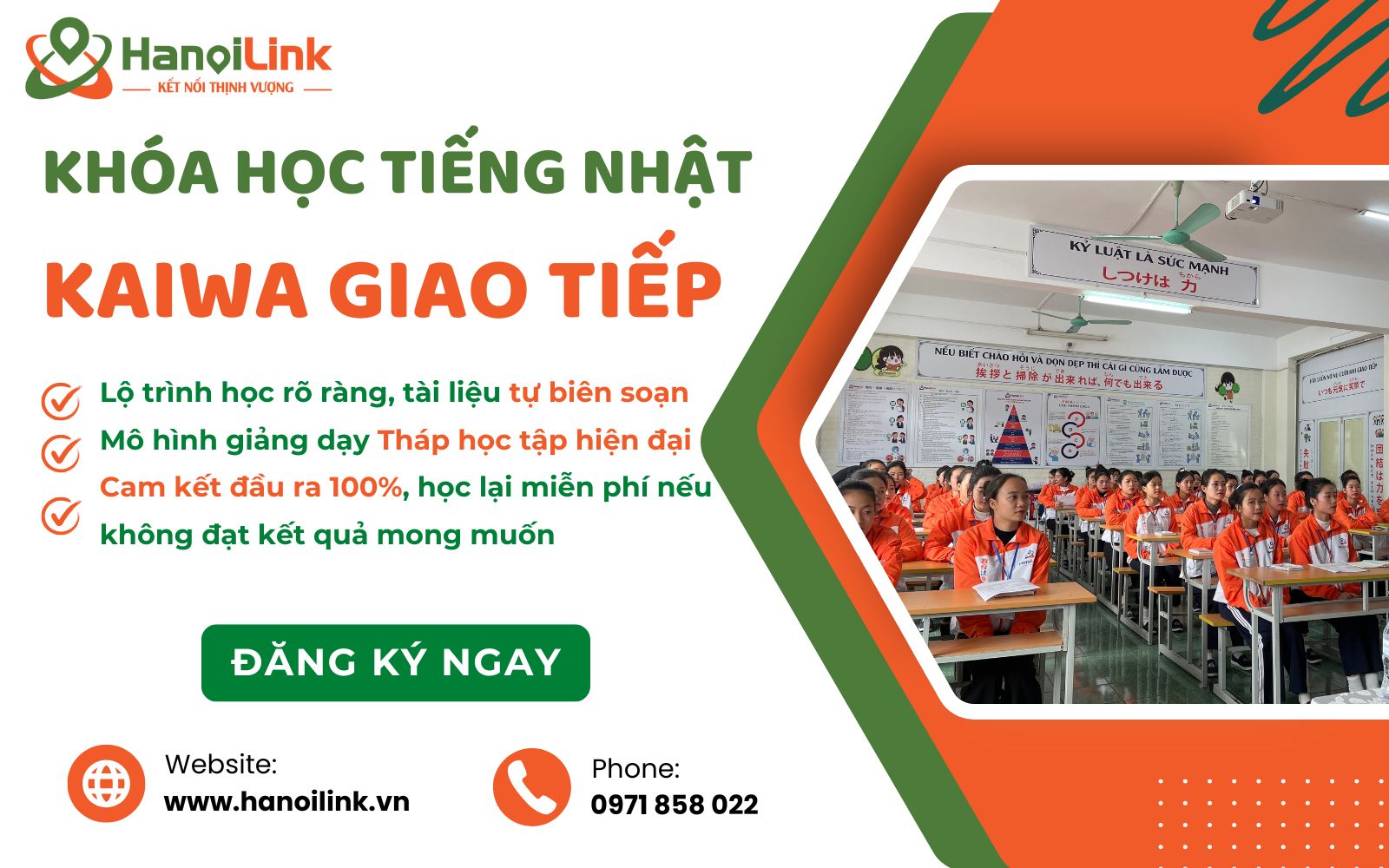 HanoiLink - Trung tâm đào tạo tiếng Nhật giao tiếp với khóa học Kaiwa