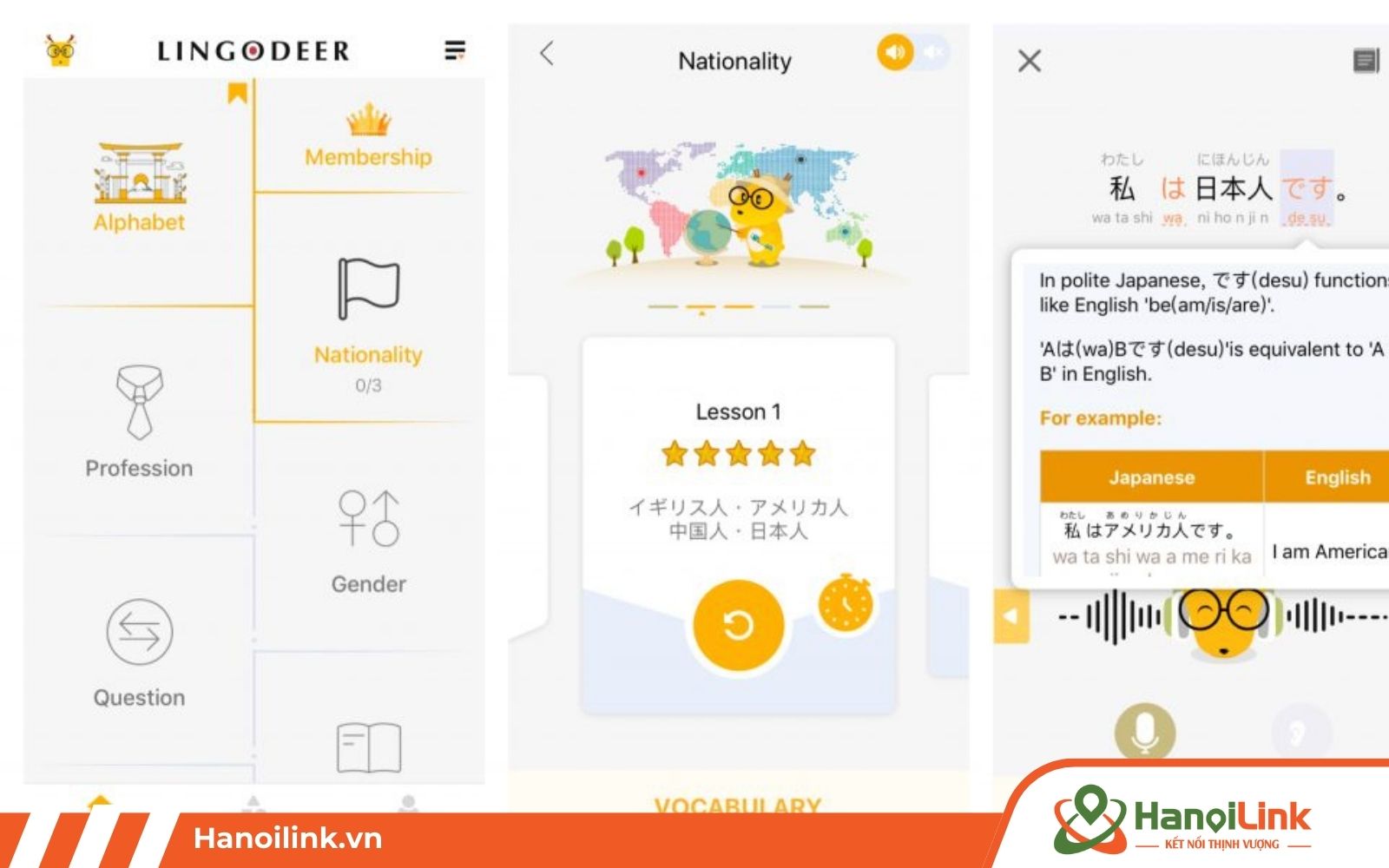 App học từ vựng tiếng Nhật kết hợp ngữ pháp LingoDeer