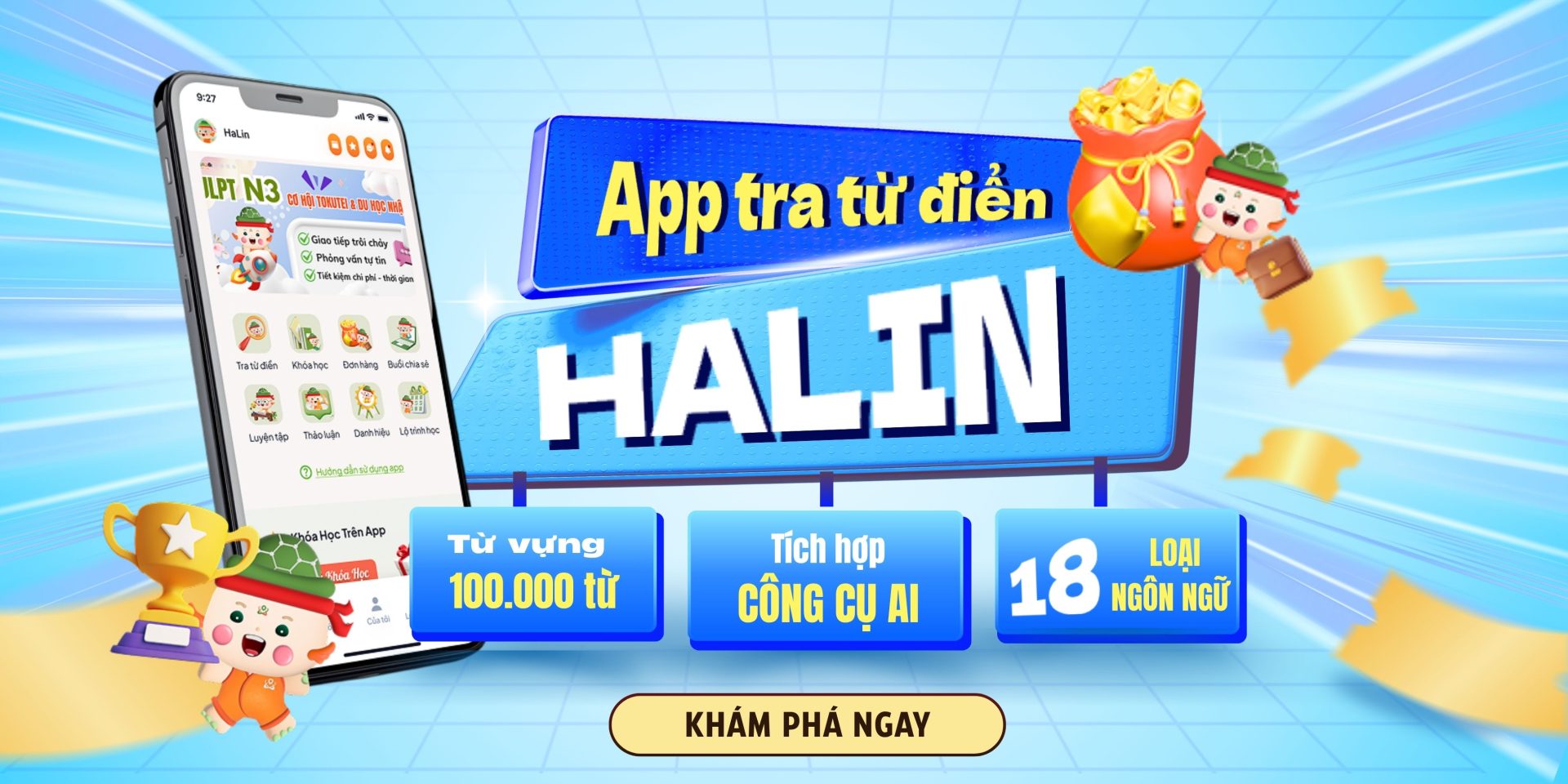 App từ điển tiếng Nhật HaLin