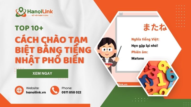 Chào tạm biệt tiếng Nhật