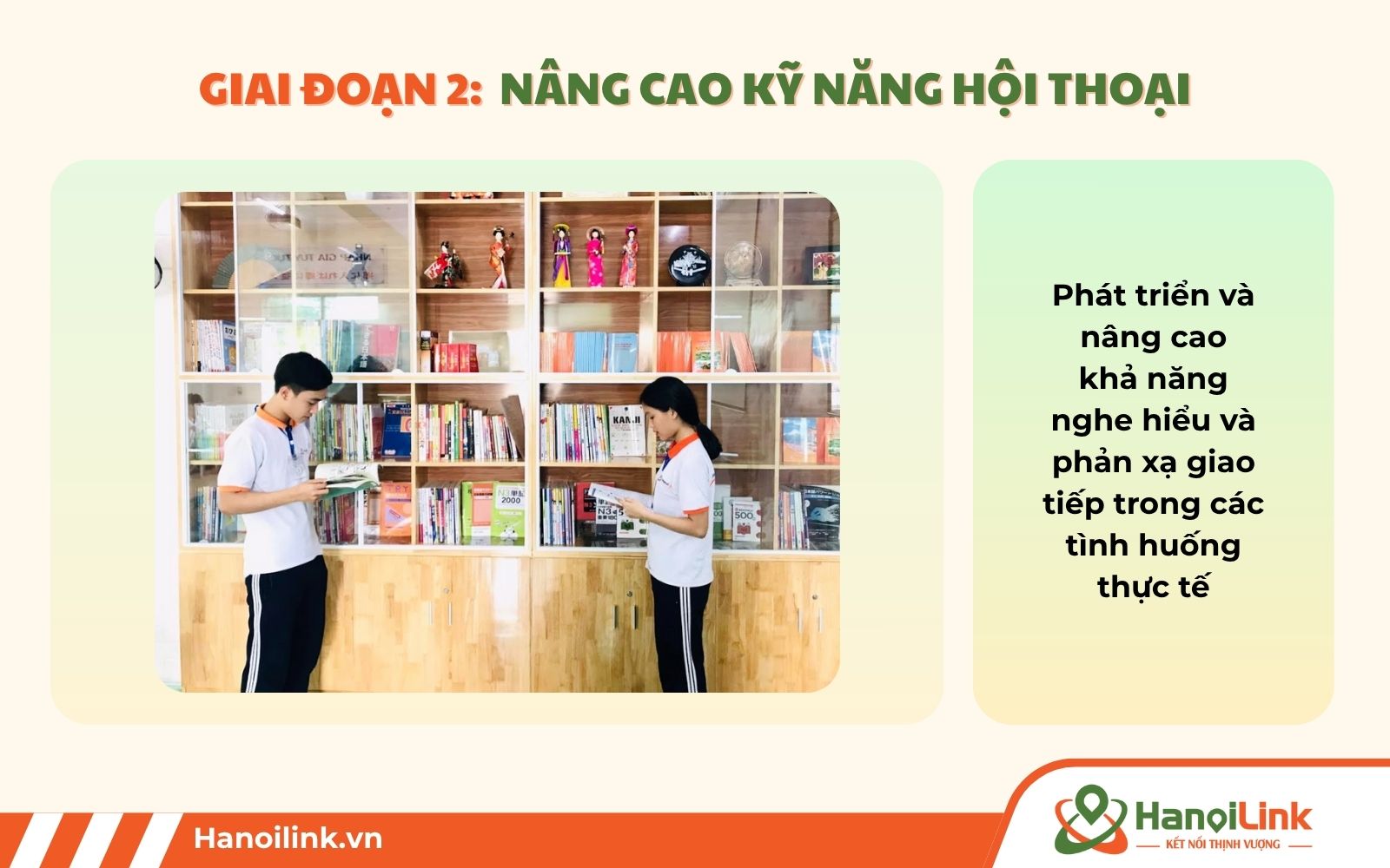Giai đoạn 2 của khóa học tiếng nhật giao tiếp online N3 – N2 sẽ tiến hành học nâng cao kỹ năng hội thoại