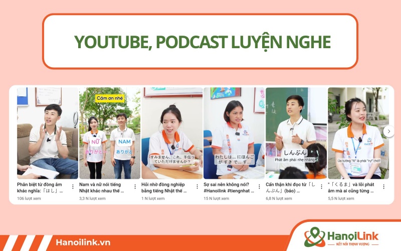 Luyện nghe qua Podcast và Youtube