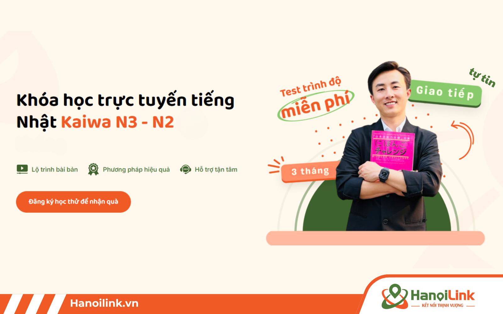Tổng quan về khóa học online tiếng Nhật Kaiwa N3 – N2 HanoiLink