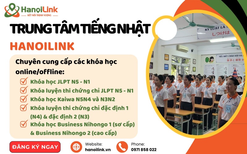 Khóa học online/offline tại HanoiLink