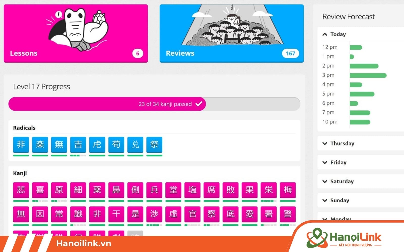 App học tiếng Nhật cho người mới bắt đầu WaniKani