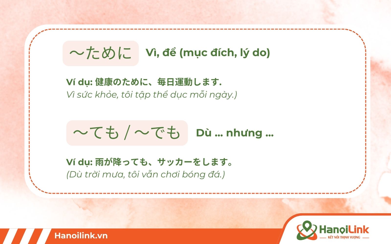 Ngữ pháp N4 JLPT thể nguyên nhân – kết quả