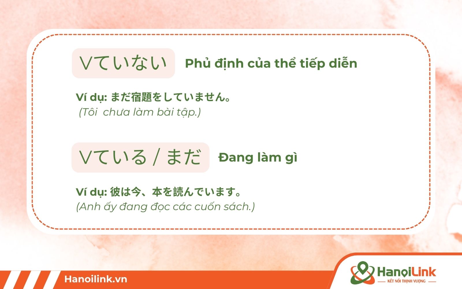 Ngữ pháp N4 thường gặp thể hành động