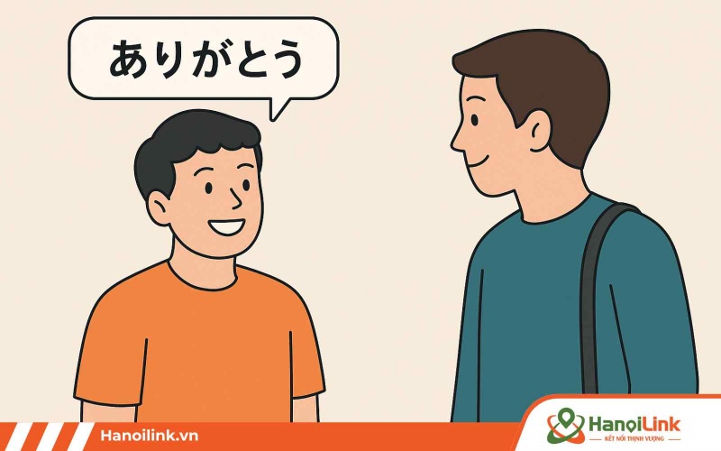 Sử dụng Arigatou để nói cảm ơn trong tiếng Nhật