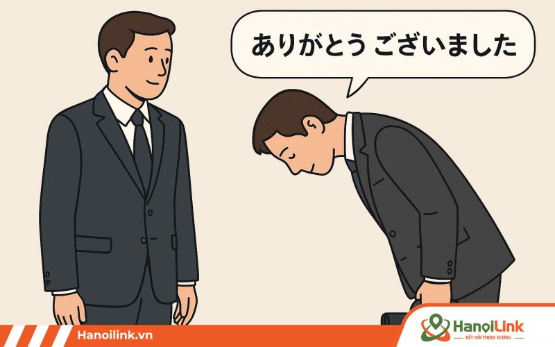 “Arigatou gozaimashita” được sử dụng trong buổi phỏng vấn