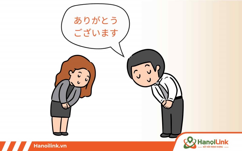 Sử dụng Arigatou gozaimasu để nói cảm ơn trong tiếng Nhật