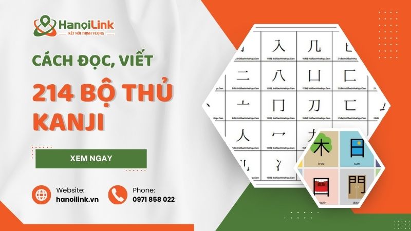 214 bộ thủ Kanji đầy đủ