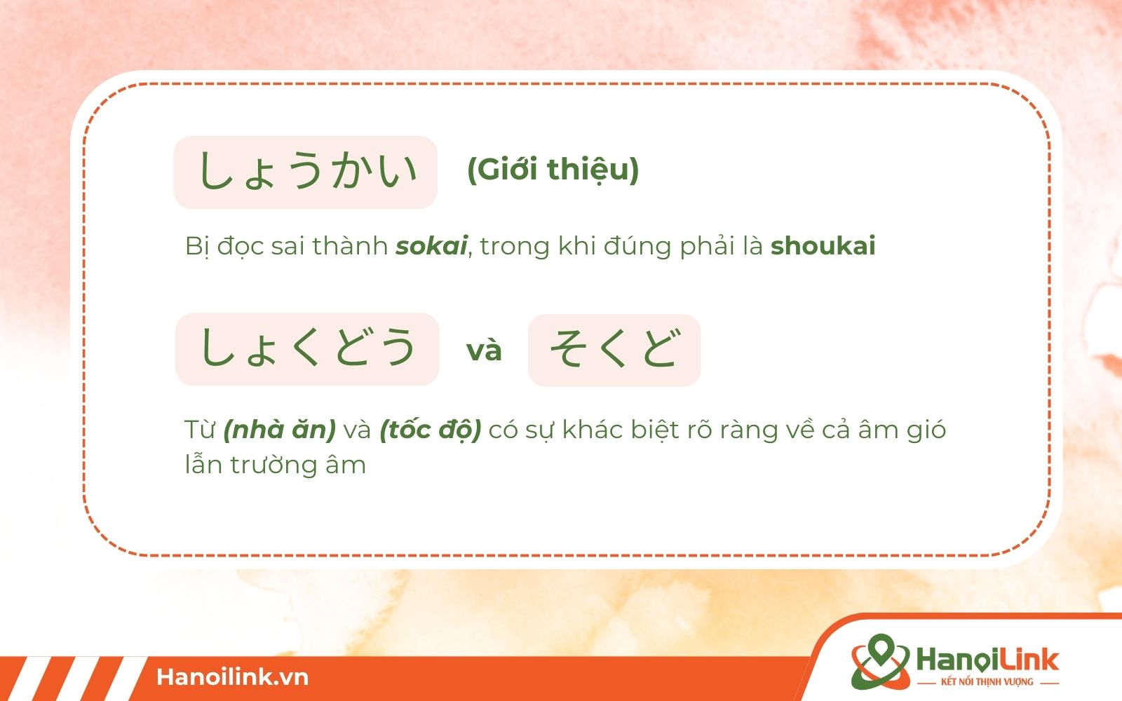 Lỗi sai phát âm tiếng Nhật thường gặp như sai âm gió do thói quen khi dùng tiếng Việt