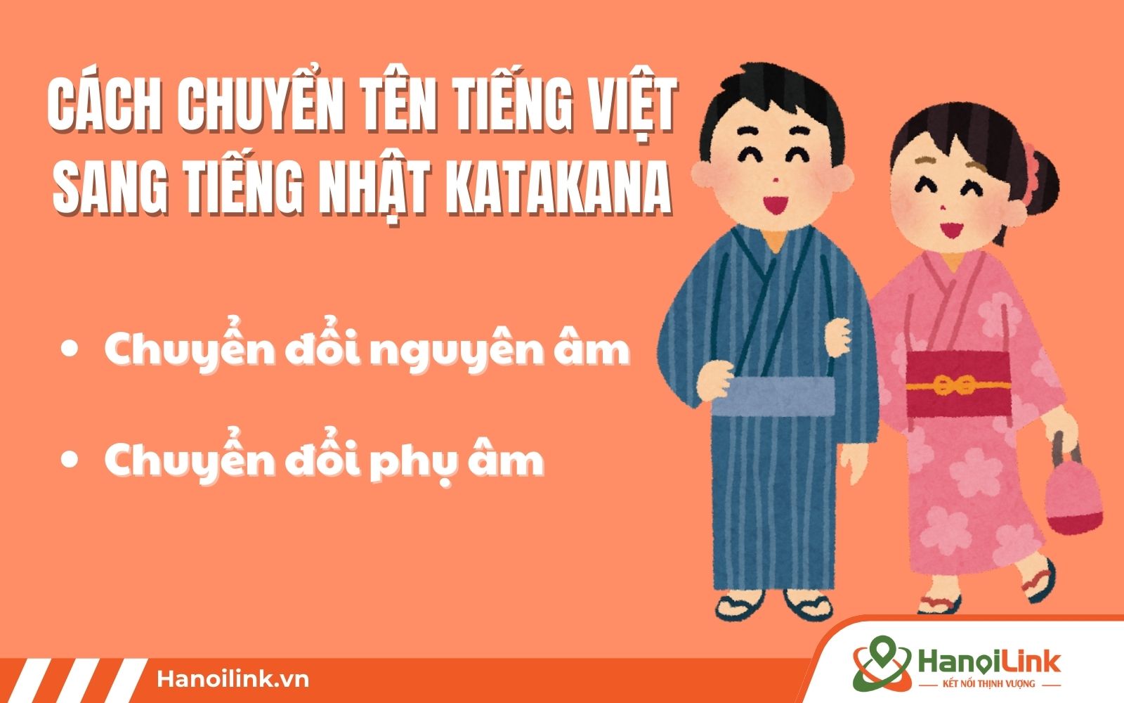 Cách chuyển tên tiếng Việt sang tiếng Nhật Katakana