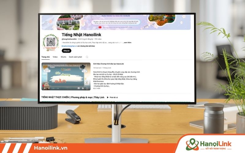Kênh YouTube dạy tiếng Nhật HanoiLink