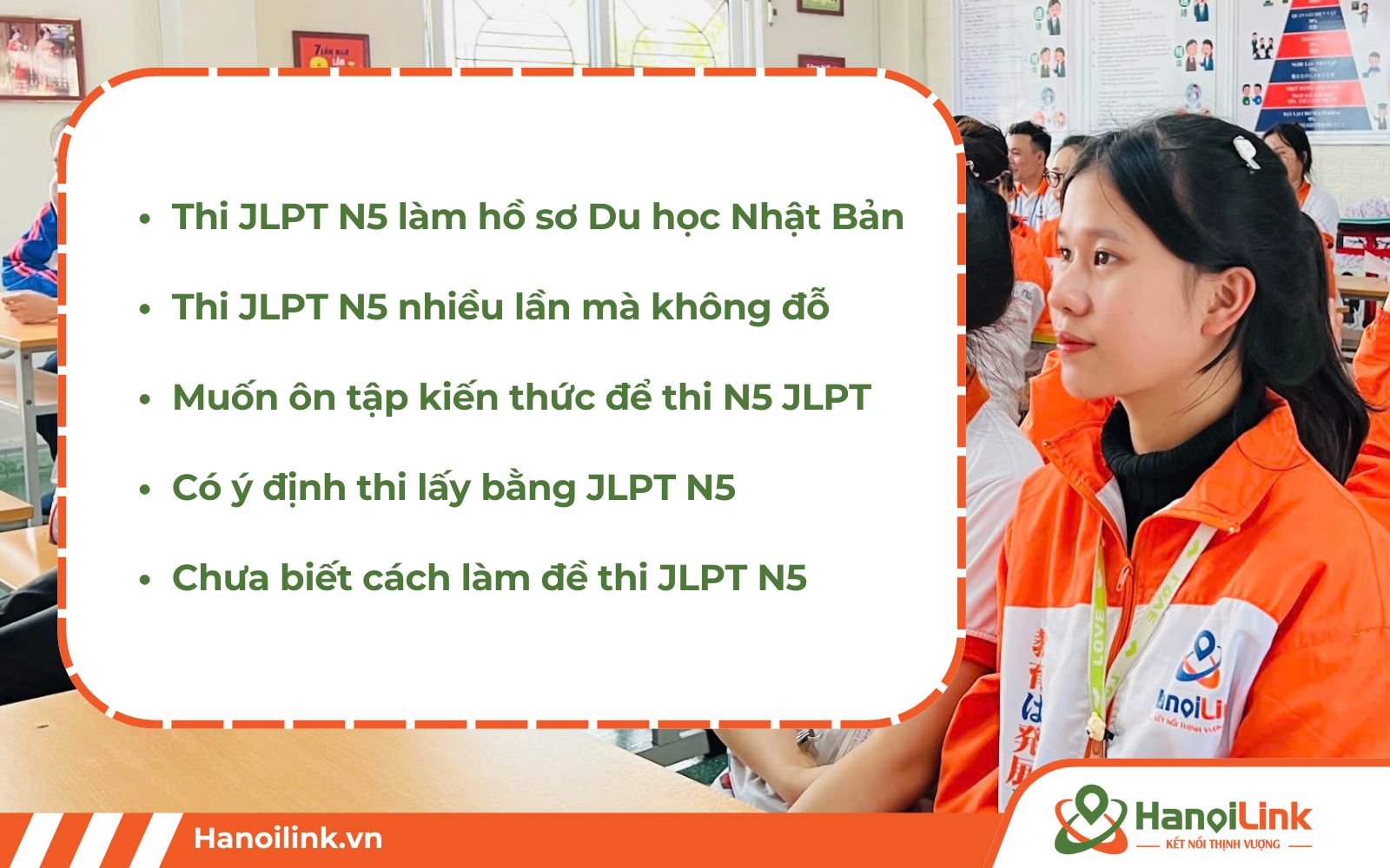 Đối tượng khóa luyện thi tiếng Nhật JLPT N5