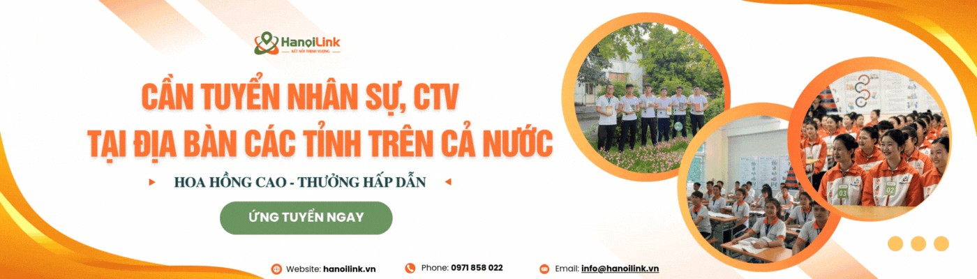 Tuyển nhân sự, ctv trên cả nước