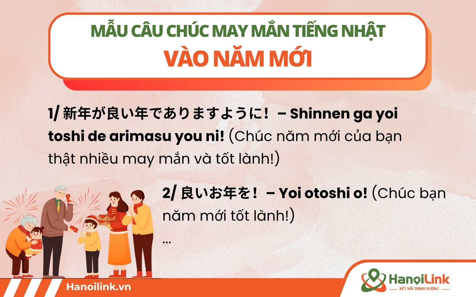 Cách nói chúc may mắn bằng tiếng Nhật vào dịp năm mới