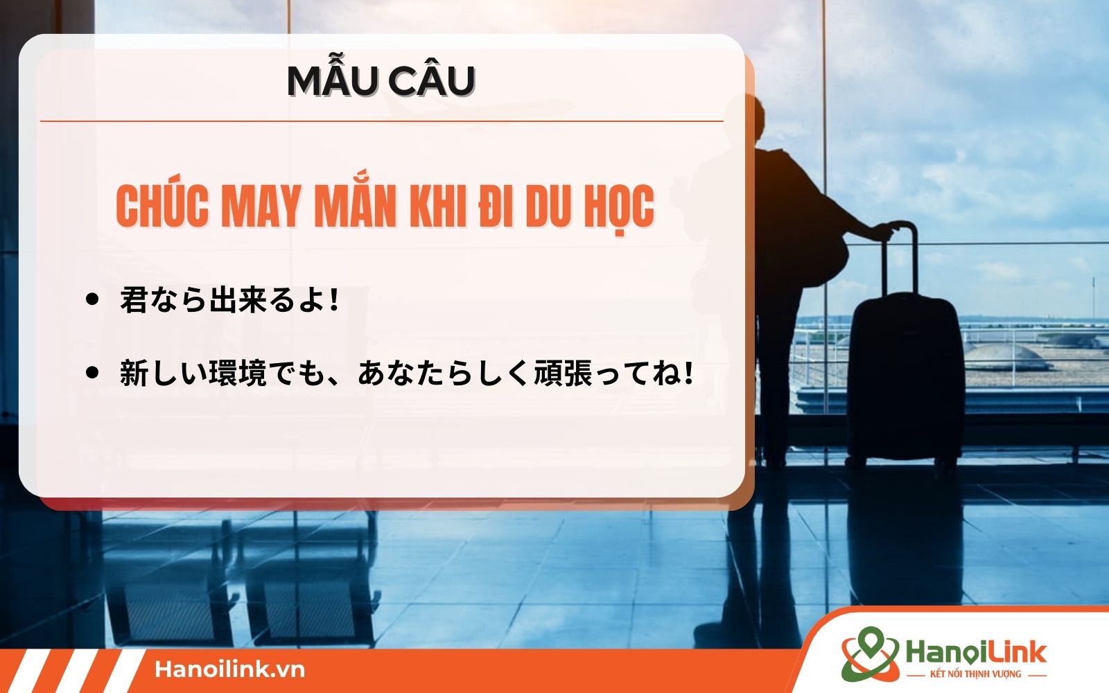 Lời chúc may mắn tiếng Nhật khi đi du học