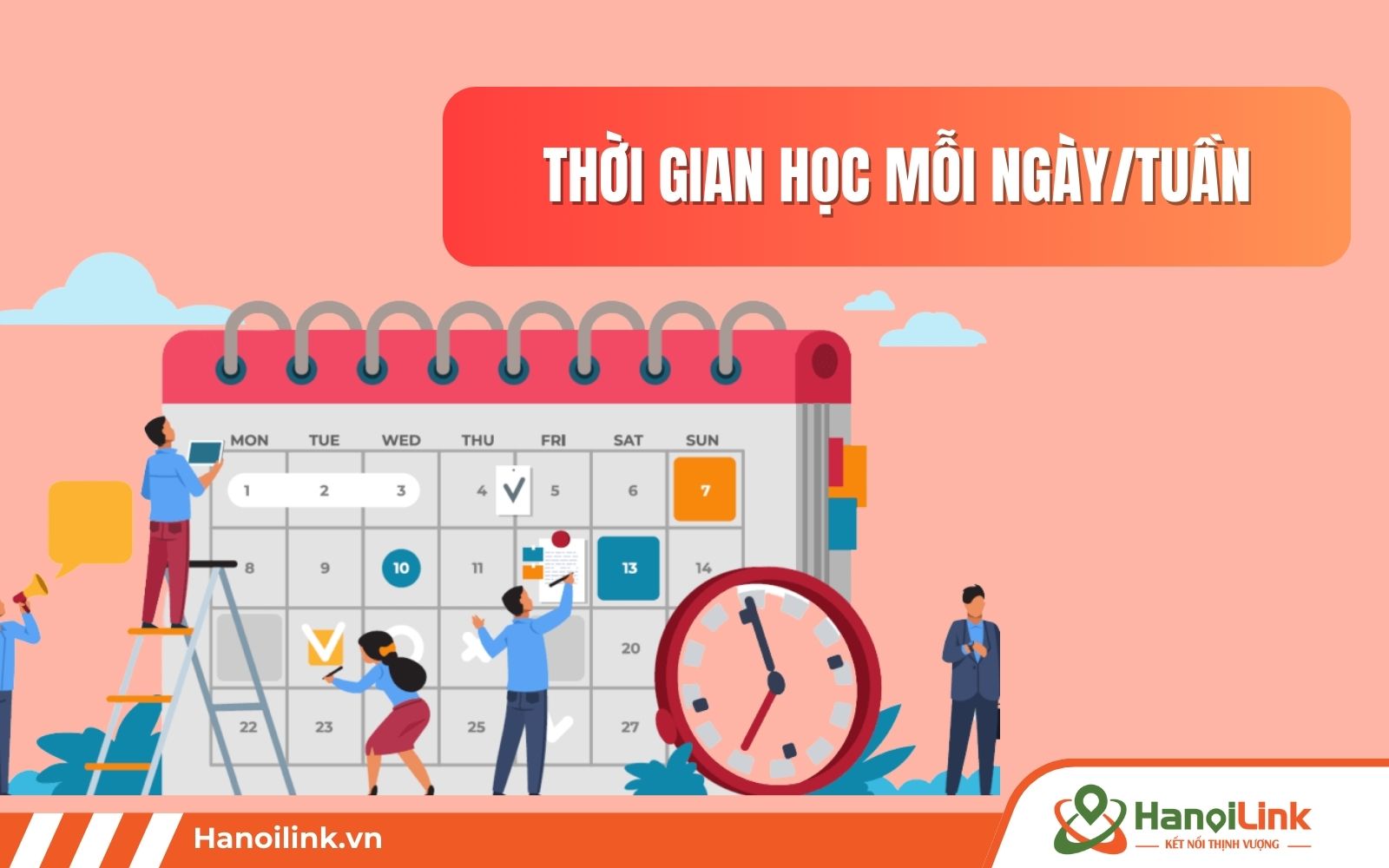 Sắp xếp thời gian học mỗi ngày/tuần