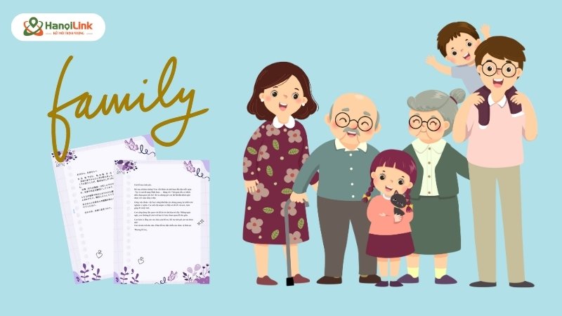 Template Thư Gửi Gia Đình – Song Ngữ Nhật – Việt