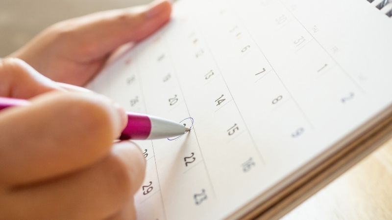 Lịch mini tháng 10 – công cụ quản lý mục tiêu hằng ngày