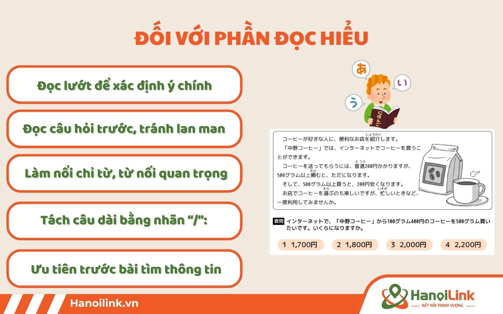 Tips luyện thi JLPT N4 phần đọc hiểu