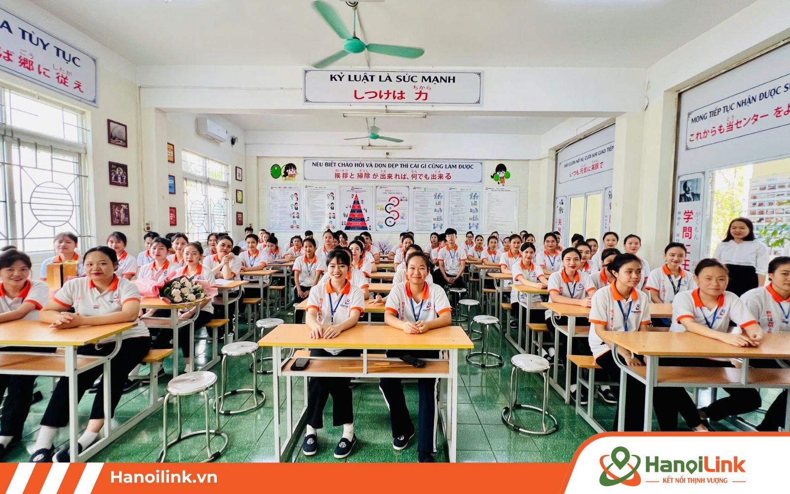 Hình ảnh lớp đào tạo tiếng Nhật tại HanoiLink
