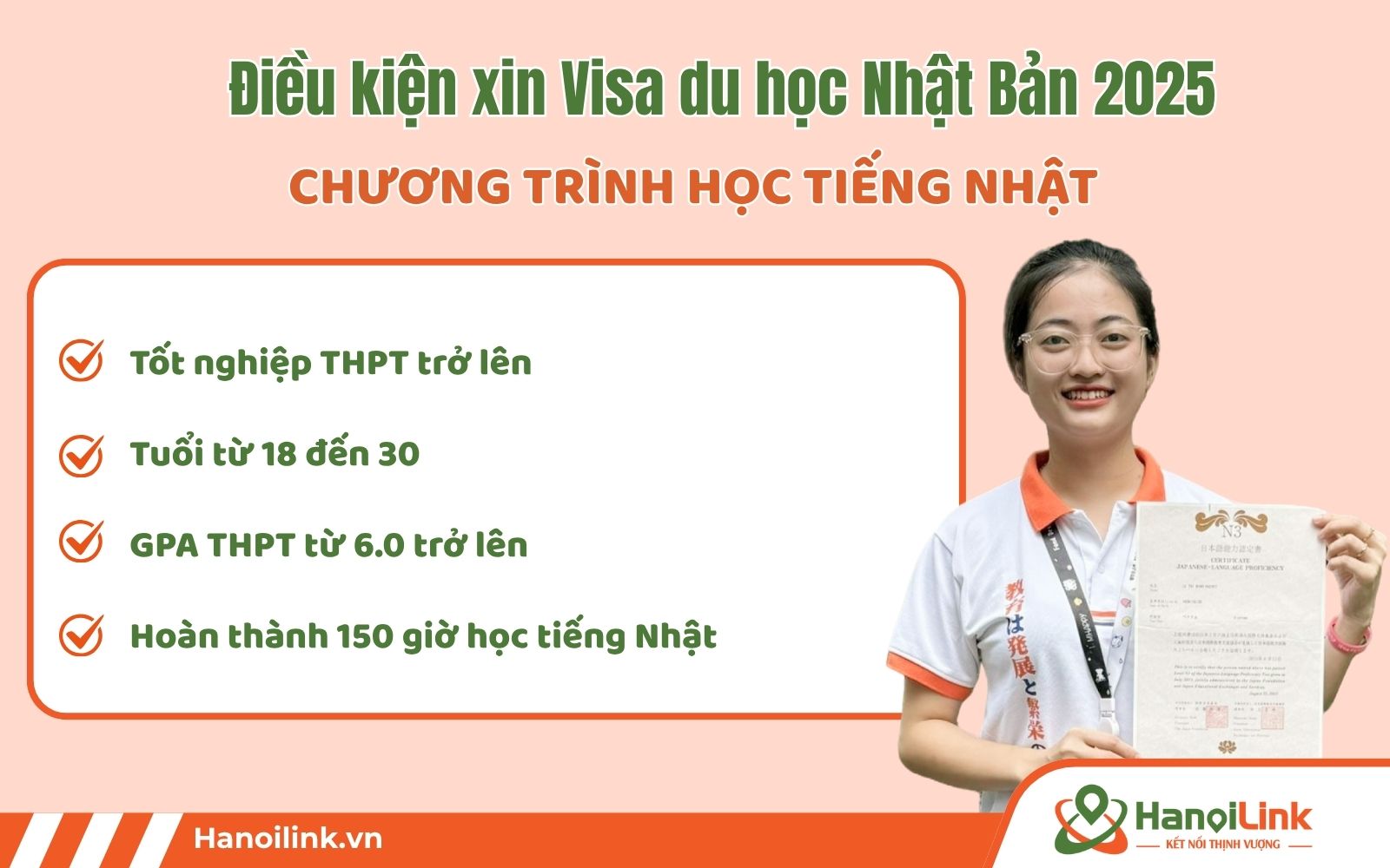 Điều kiện xin Visa du học Nhật Bản chương trình tiếng Nhật