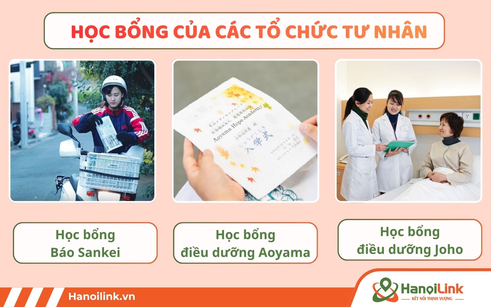 Học bổng Nhật Bản của các tổ chức tư nhân