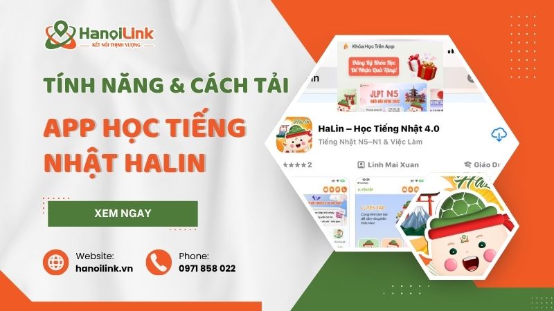 App học tiếng Nhật HaLin