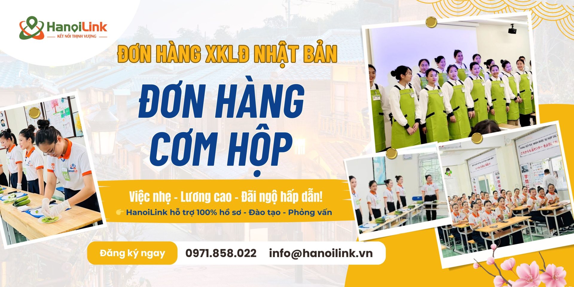 Top đơn hàng cơm hộp Nhật Bản HanoiLink
