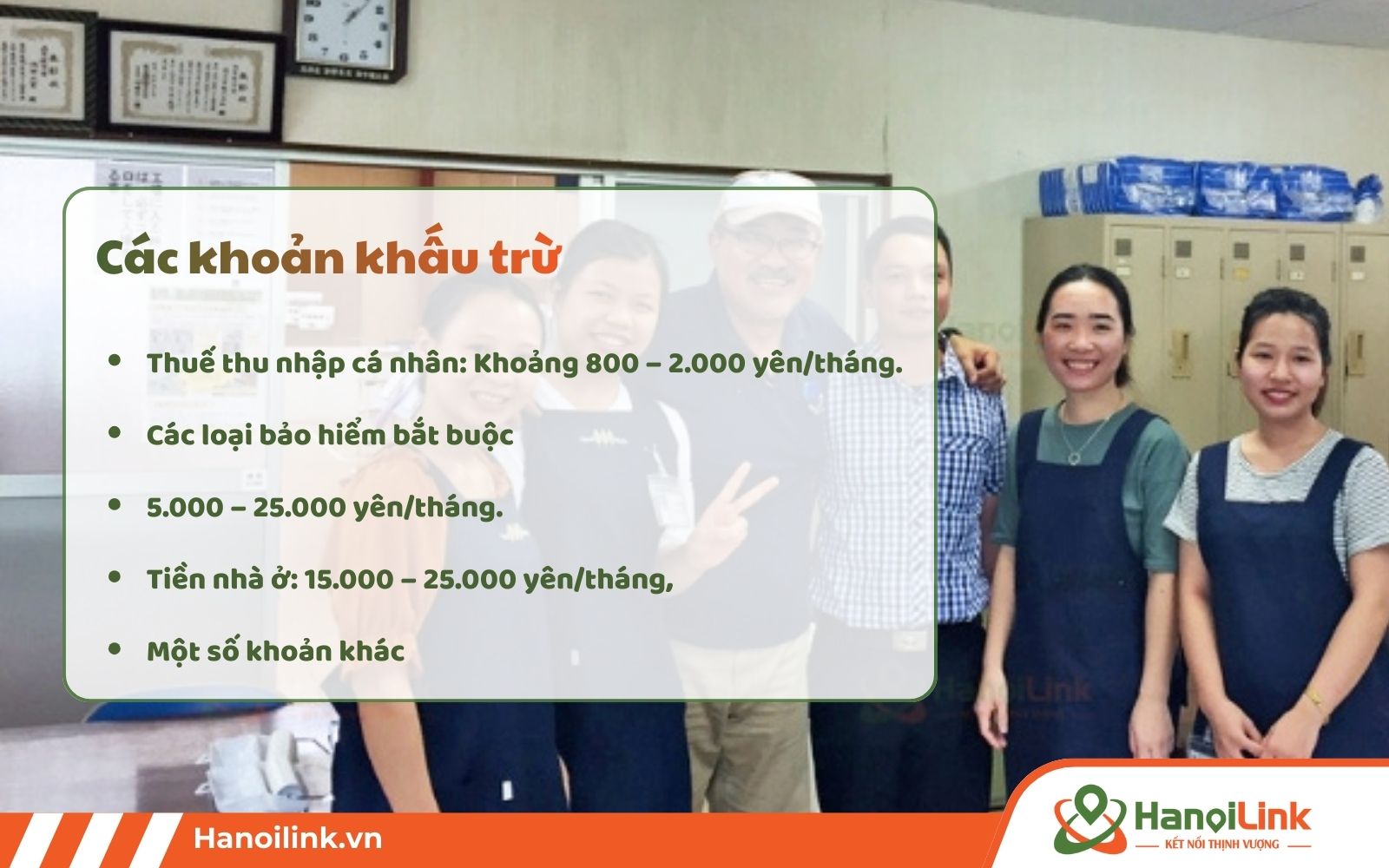 Khấu trừ hàng tháng khi XKLĐ Nhật Bản