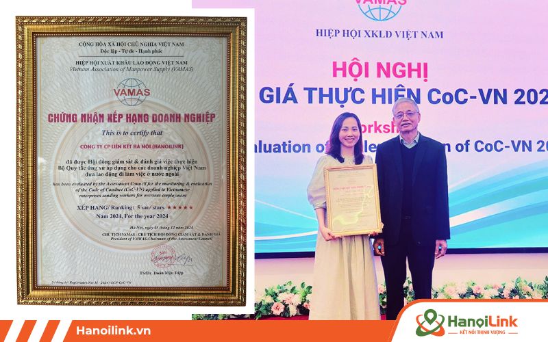 HanoiLink Tự Hào Nhận Chứng Nhận 5 Sao từ VAMAS 2023