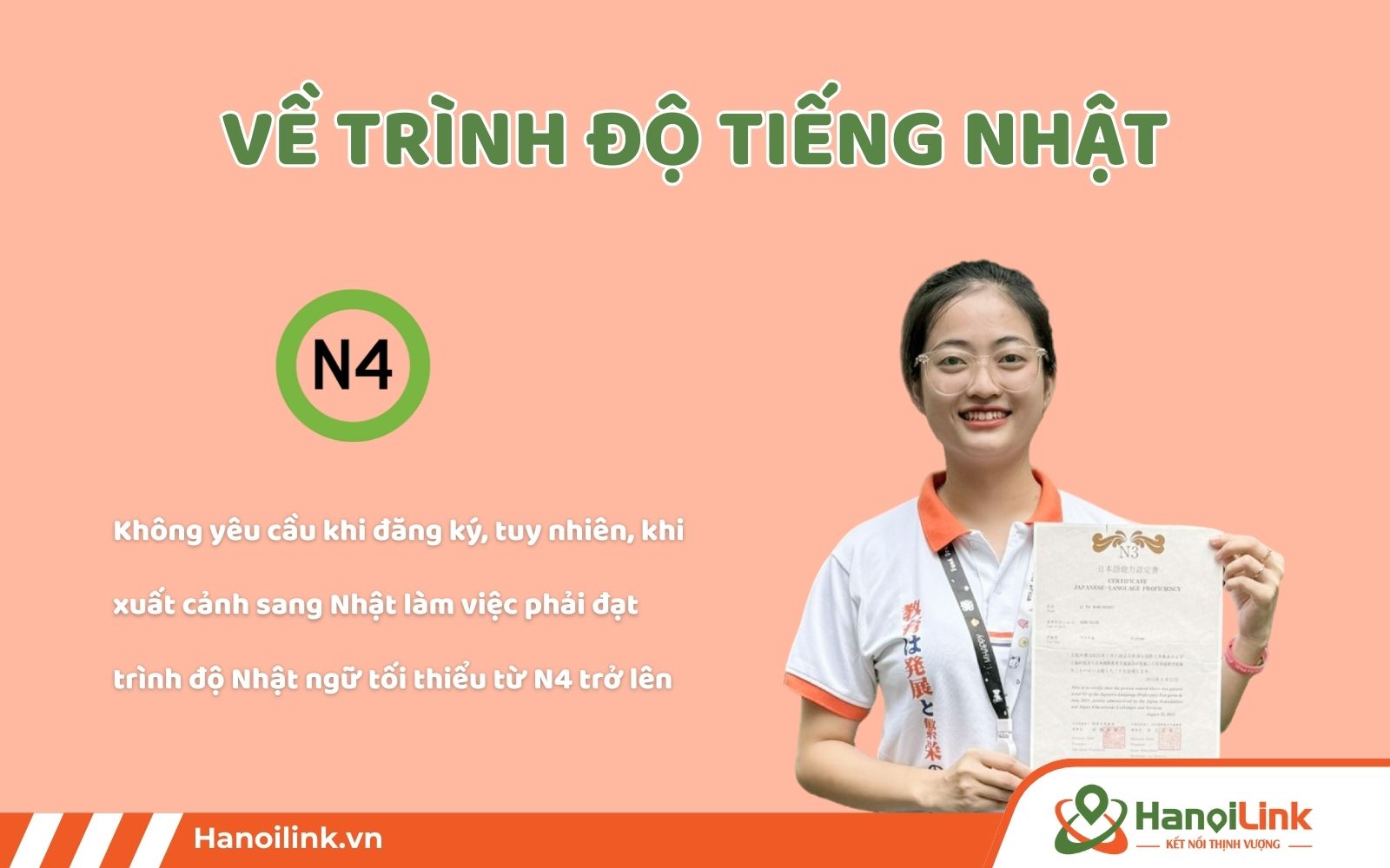 Yêu cầu trình độ tiếng Nhật khi đi XKLĐ