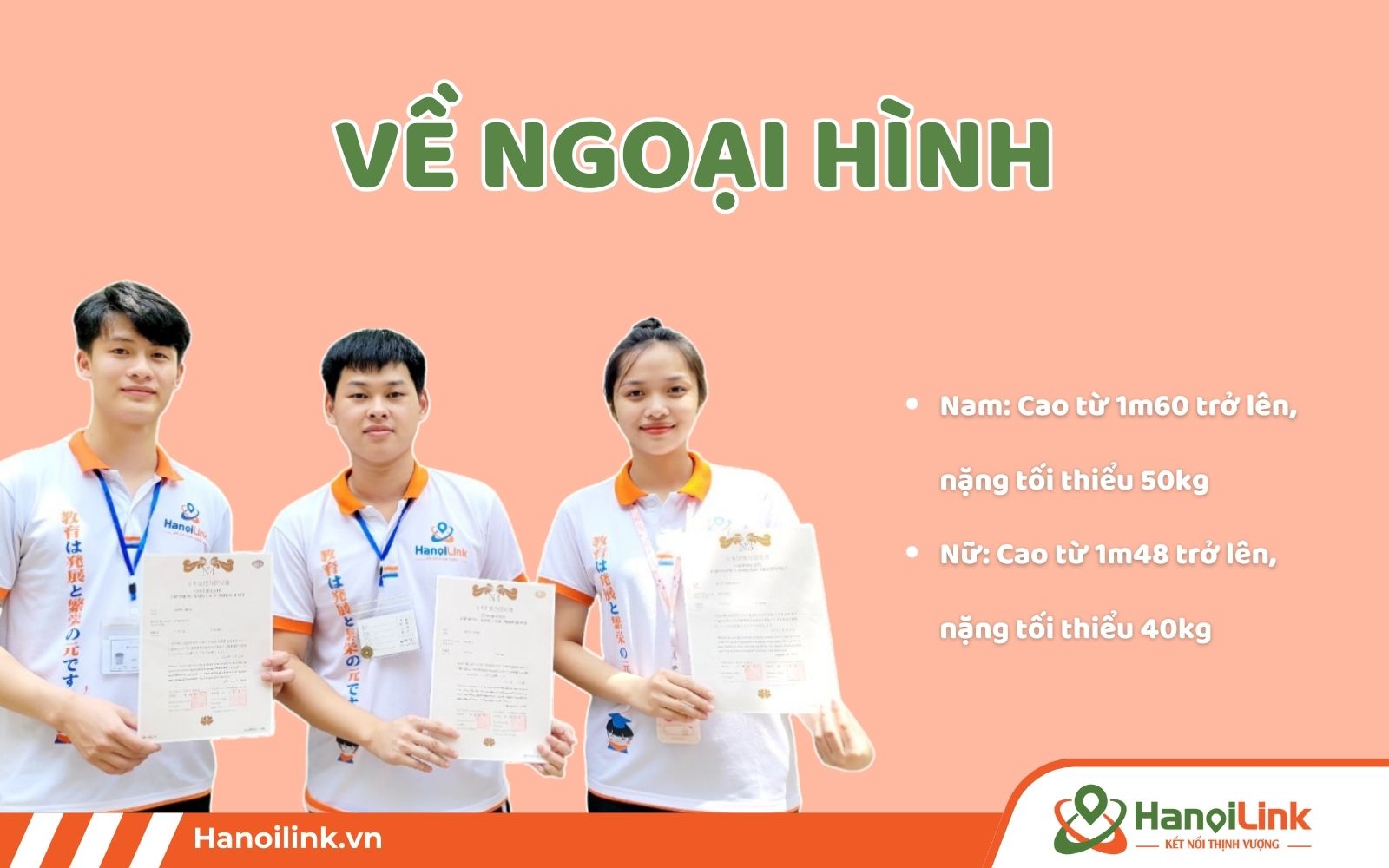 Yêu cầu về ngoại hình khi Xuất khẩu lao động Nhật